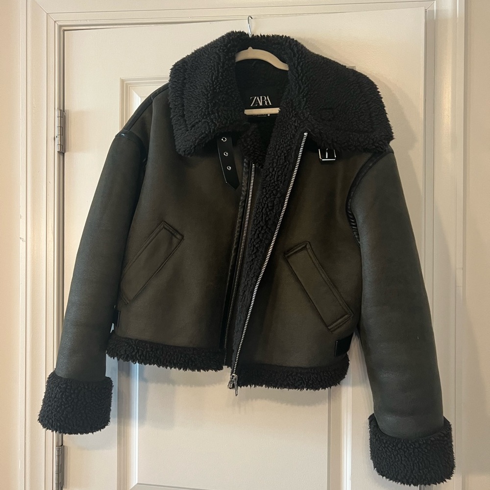 Zara Double Faced Jacket - Dark Green